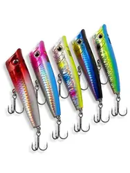 Señuelos de pesca TAIYU 14g 9cm Topwater Popper Wobbler Artificial cebos duros coloridos agua dulce/agua salada señuelo de pesca de gran ruido
