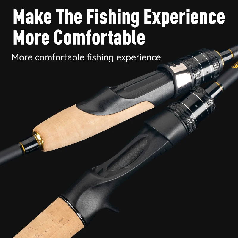 Cañas de pescar LEYDUN AKAINU ultraligeras S632UL S642L S662ML C672M C692MH caña alimentadora de caña de viaje de fundición rápida de alta calidad - imagen 4