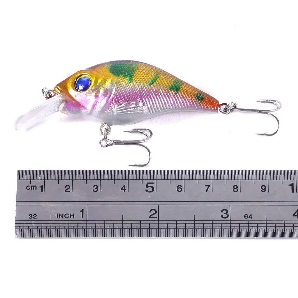 Señuelo de pesca de plástico piezas, cebo duro flotante de 7,2 cm, 11g, Swimbait Artificial Wobbler Crankbait, ojos 3D, aparejos de pesca - imagen 5
