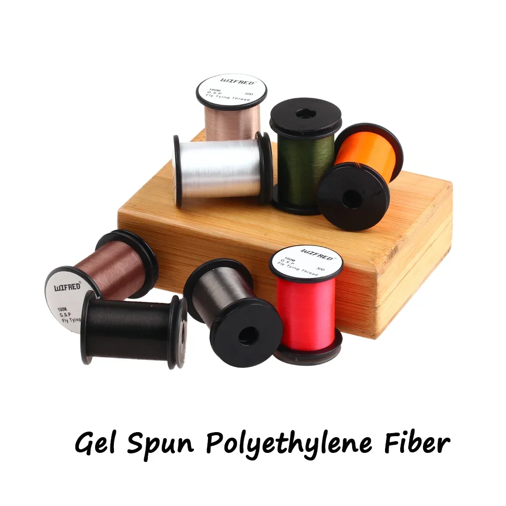 Wifreo-Hilo de atado de moscas 2 piezas 30D GSP, hilo de polietileno, Material de atado de moscas secas/húmedas, Midge, ninfas, trucha, lubina - imagen 4