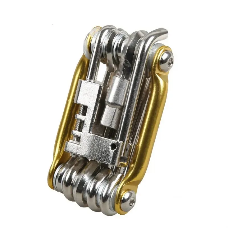 Juego de llaves hexagonales portátiles para bicicleta con rompedor de cadena, herramienta de reparación multifunción compacta para mantenimiento de ciclismo, conducción al aire libre - imagen 5