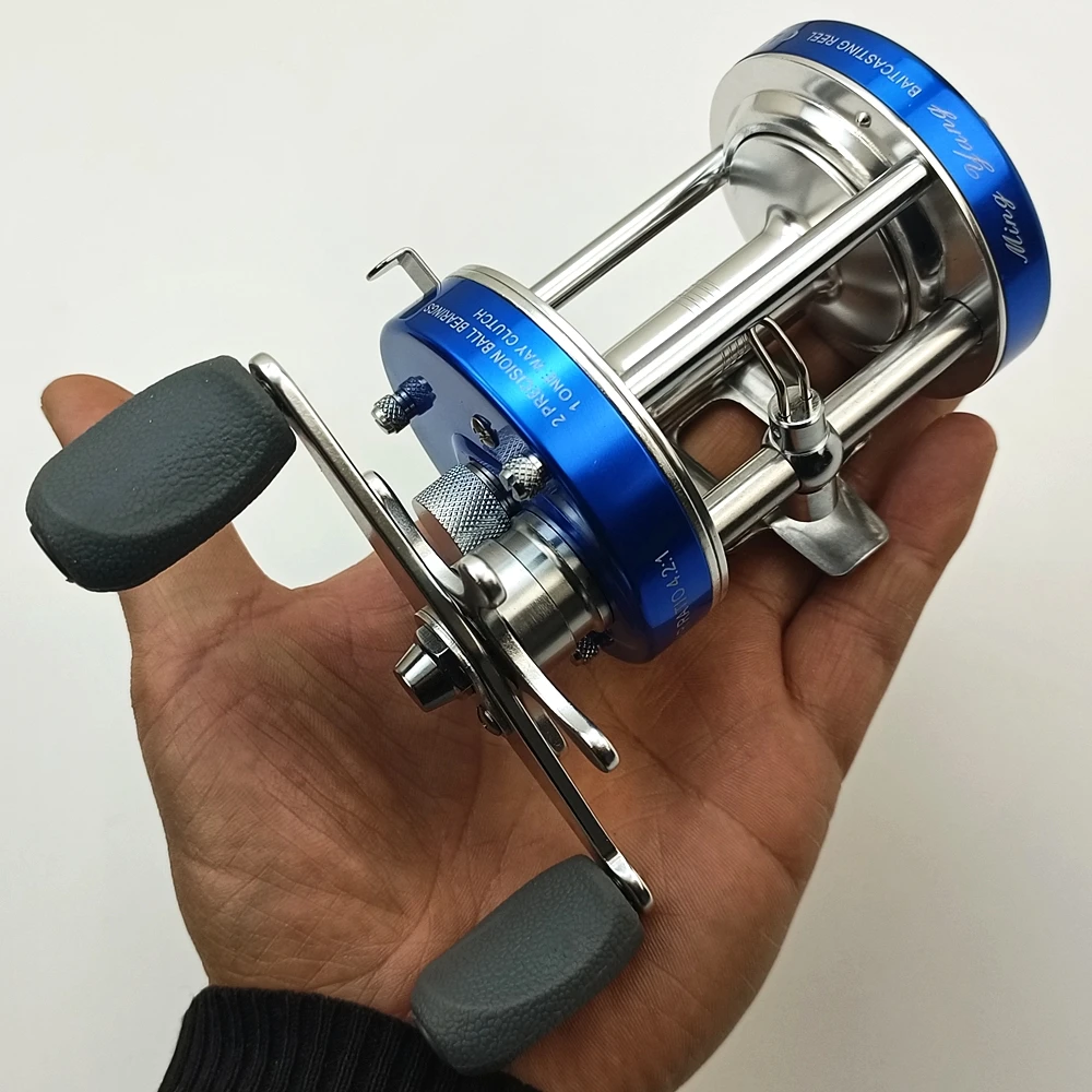 Carrete de fundición de cebo de Metal CL40/50/60, carrete de pesca en el mar, carrete de pesca para barco, pistola de mano izquierda, color agua salada, rueda de pesca con tambor de hielo - imagen 3