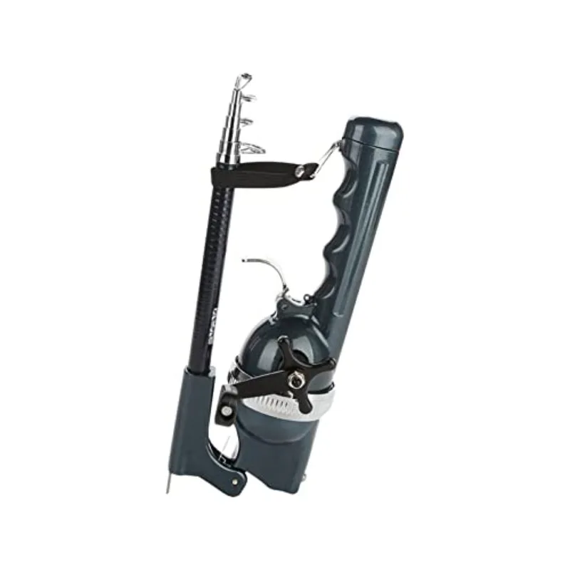 Caña de pescar de mar plegable portátil para carpa, carrete de señuelo Ultra duro plegable telescópico de 134cm, Combo de 1 cuerpo con aparejos de sedal - imagen 5