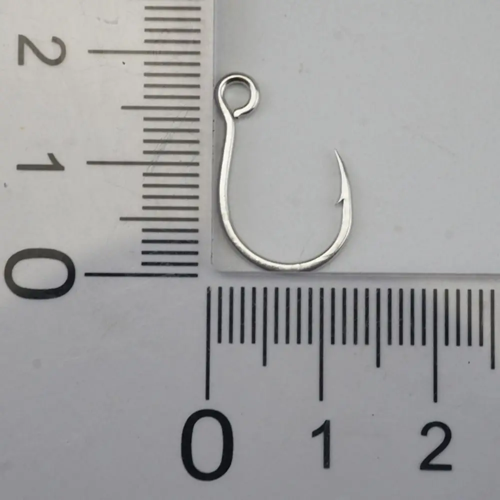 10 # -4/0 #   Anzuelo de pesca Popper de agua salada de tamaño, Material a prueba de herrumbre, diseño de un solo gancho, gancho súper a prueba de herrumbre resistente - imagen 3