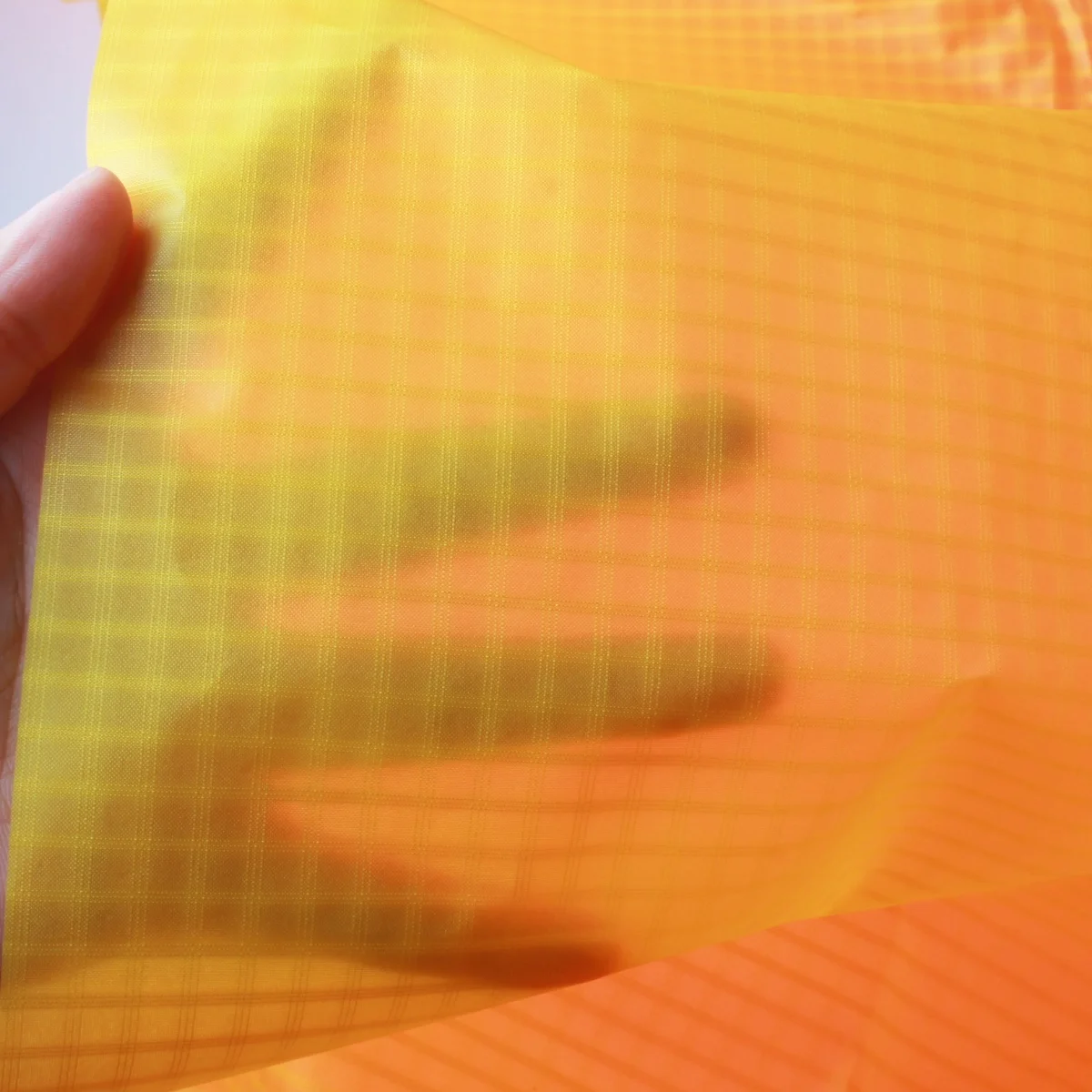 1m D3 61gsm 50D 0,7 cm tela impermeable de poliéster Ripstop de triple línea para velero