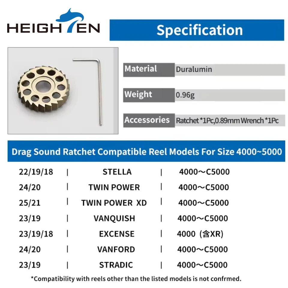 Trinquete de arrastre especial para Shimano Stella Vanquish Twinpower Stradic Vanford, carrete giratorio - imagen 3