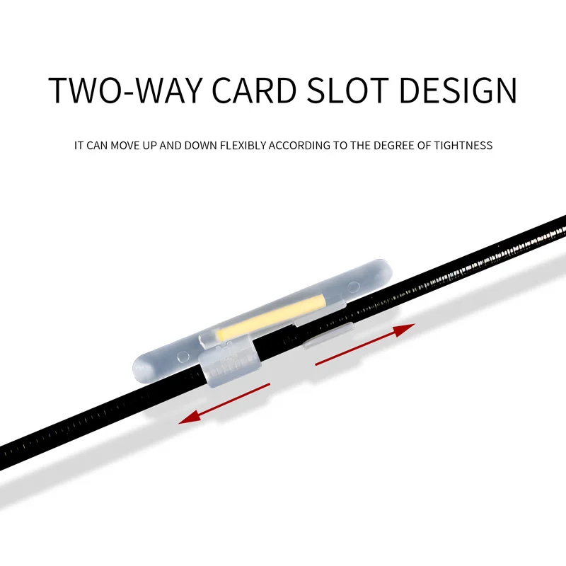 ZYZ-barra luminosa para caña de pescar, aparejos de pesca nocturna, superbrillante, con Clip, 100 piezas/50 bolsas - imagen 3