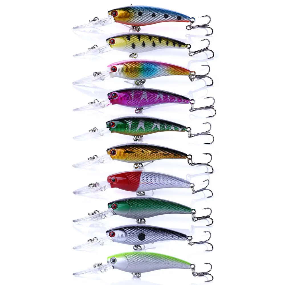 Señuelos Minnow artificiales – Crankbaits para lubina, lucio y perca - imagen 3