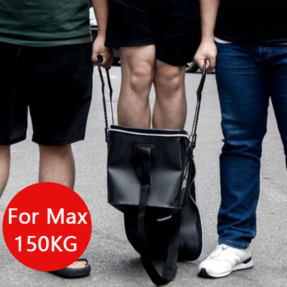 Cubo de EVA para peces vivos con bolsillos laterales, tanque de agua plegable para exteriores, cubierta superior de red transpirable, cubo de protección para peces - imagen 3