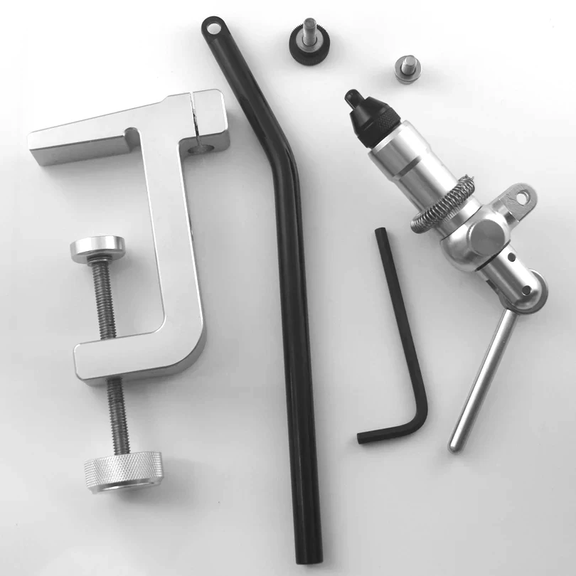 MNFT 1 Juego de tornillo de banco giratorio para atar moscas, práctico tornillo de banco para pesca con mosca con 360 °   Rotación y múltiples ajustes para Teasers y plantillas - imagen 4