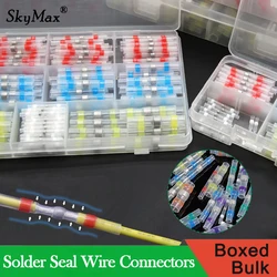 Kit de conectores de Cable de sellado de soldadura, terminales de engarzado a tope termorretráctiles, conector de empalme de Cable eléctrico impermeable, 10 ~ 500 Uds.