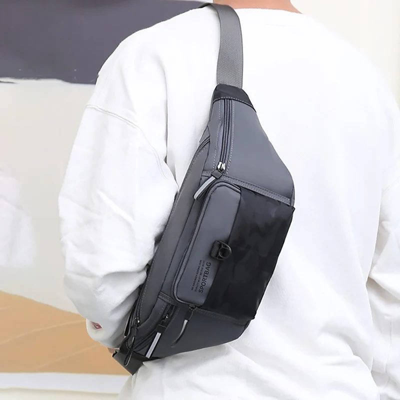 Riñonera de pesca para hombre, mochila táctica para senderismo, correr al aire libre, ciclismo, bolsa de aparejo multibolsillo, bolsas de pecho para caza deportiva - imagen 4