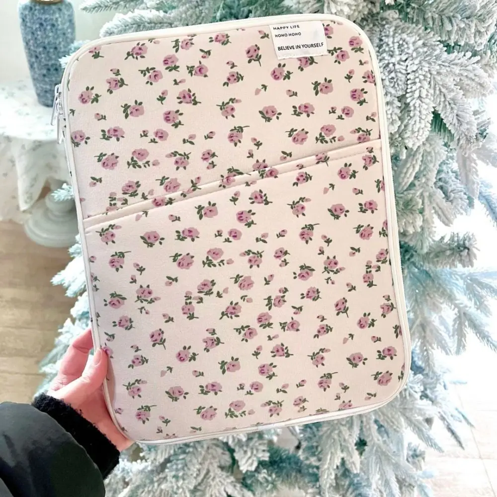 Funda Universal para ordenador portátil de 11/13 pulgadas, funda para portátil de gran capacidad a prueba de golpes, bolsa ultrafina para ordenador portátil con flores rotas - imagen 5