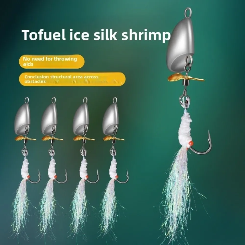 Juego de pesca con mosca a rayas blancas, cebo falso de tamaño Micro, cabeza de plomo, diseño de lentejuelas, melón, cebo de lentejuelas, pesca de trucha, 5 uds. - imagen 5