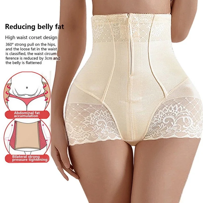 Body Shaper cintura alta levantamiento de glúteos cuerpo cremallera vientre pantalones sin costuras moldeador de cintura verano pantalones finos moldeadores de cuerpo para mujeres - imagen 3