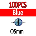100pcs Blue 5mm