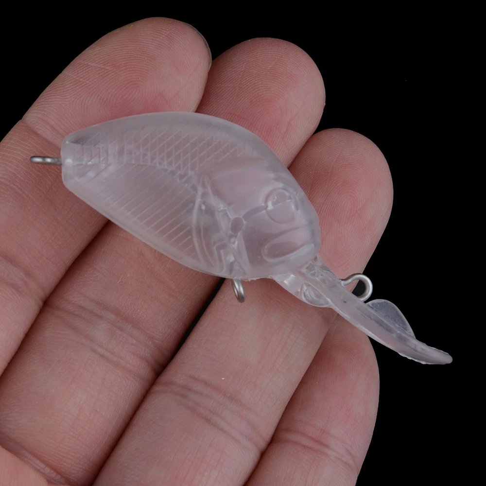 Chan'sHuang 20 piezas cebo en blanco sin pintar 6,2g/60mm de ancho labio Crankbait sonajero flotante señuelo de pesca Artificial - imagen 5