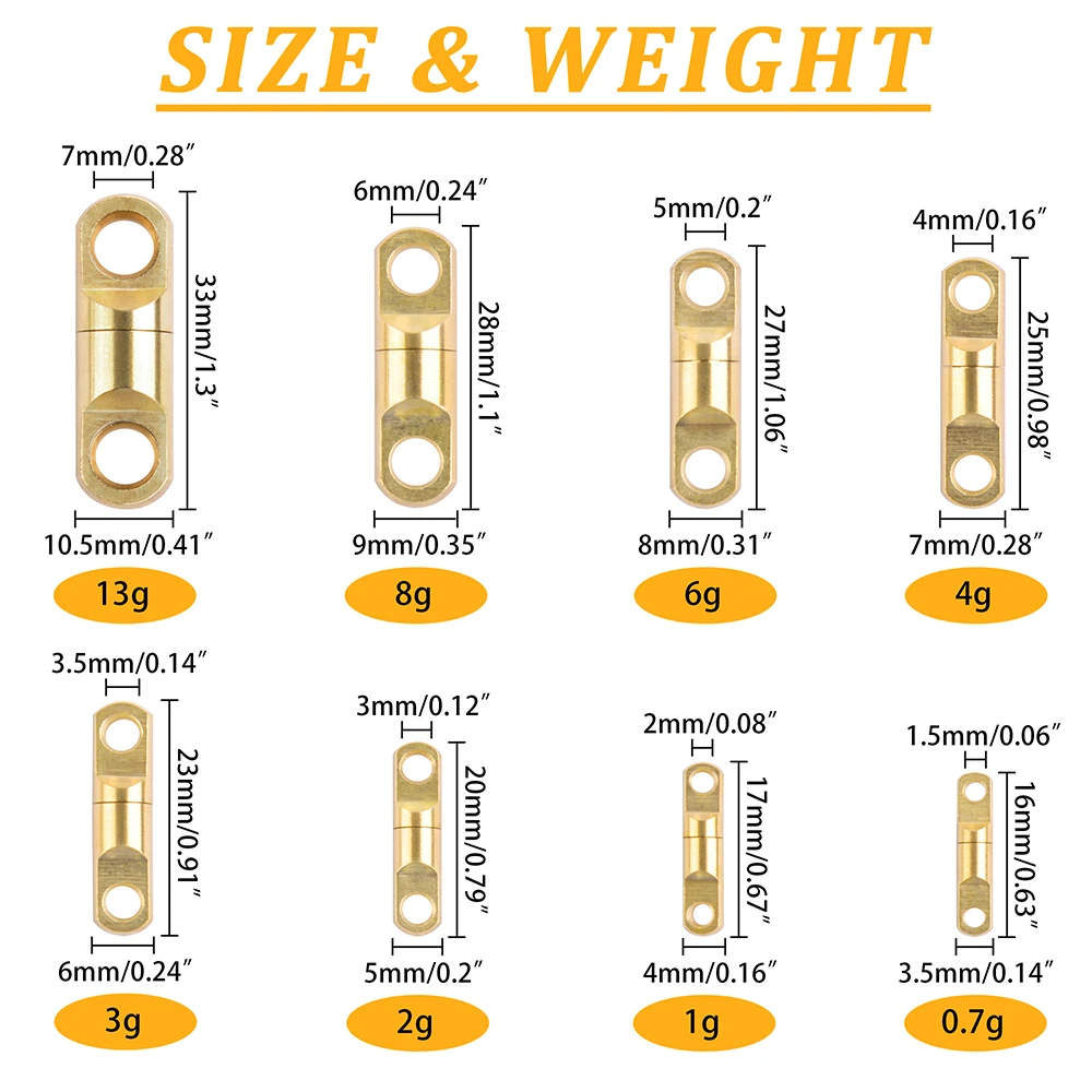 Rodamientos giratorios de pesca de alta resistencia, conector giratorio de barril de cobre para agua salada y dulce, accesorios de aparejos de pesca, 30 piezas - imagen 3