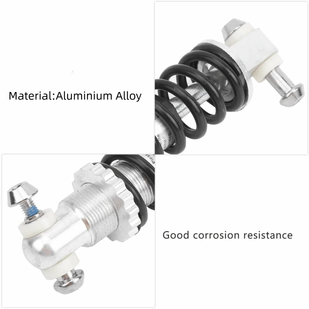 Amortiguadores de bicicleta de 150mm y 300 libras, aleación de aluminio, fácil instalación, amortiguador Universal, amortiguador trasero estable - imagen 5