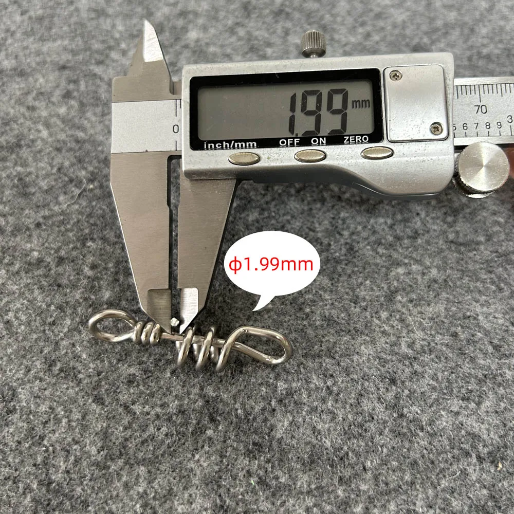 Conector señuelos acero inoxidable – Broche rápido para pesca pesada - imagen 4