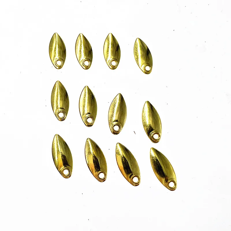 Cuchara giratoria de pesca de Metal, cebo de trucha, ranas, Vib, hoja de acero inoxidable reflectante, accesorios de señuelo ruidosos, 50 unidades por lote - imagen 5