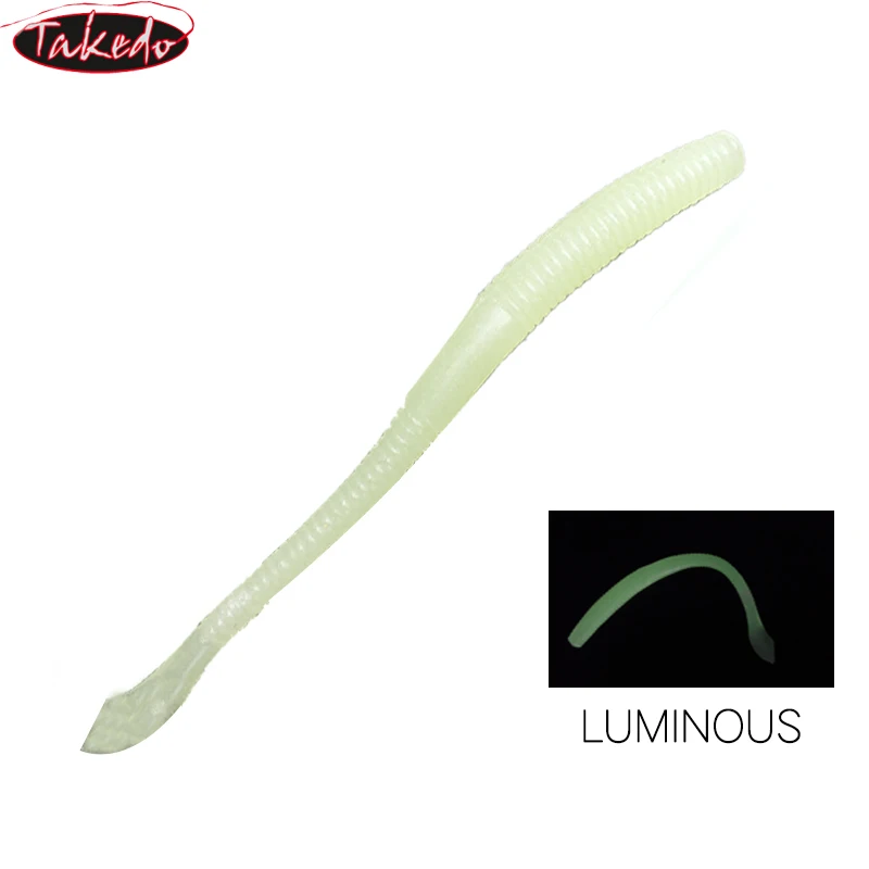 TAKEDO-Señuelo Suave de PVC para Pesca, Cebo de Gusano de Fideos, Señuelo Suave para Bagre, Lubina de Carpa, 10cm, 2G, 10cm - imagen 3