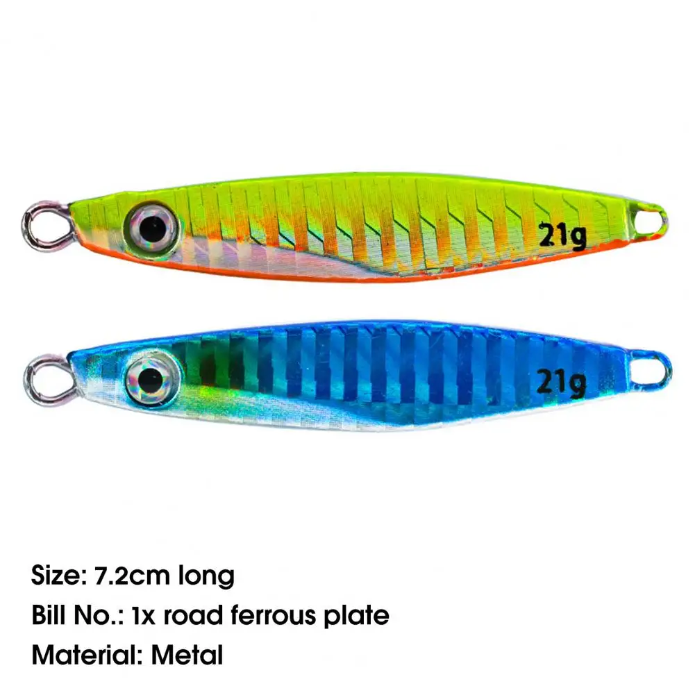Cebos de pesca aerodinámicos, 21g/7,2 cm, 3D ojos, raya reflectante, Jigging, señuelo, suministros de pesca - imagen 5