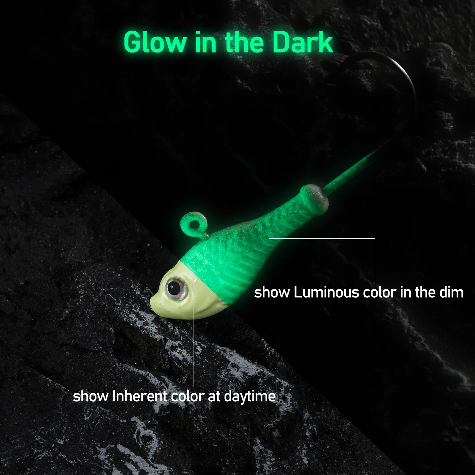 Señiva de pesca en la pesca oscura para la pesca nocturna