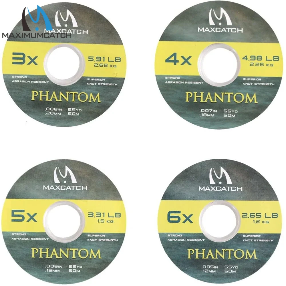 Línea Tippet de pesca con mosca Maximumcatch, Material Tippet de nailon, Color claro 25/50M 0X/1X/2X/3X/4X/5X/6X/7X - imagen 3