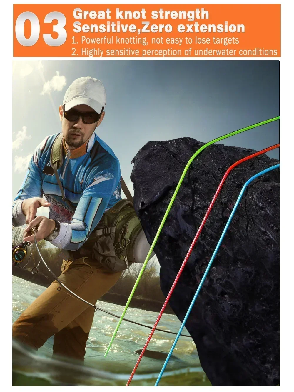 JOSBY X8 línea trenzada de Pesca 22-90LB súper fuerte Japón Mutifilament Pe líneas Pesca 100M 300M 500M 1000M alambre suave para mosca de carpa - imagen 5