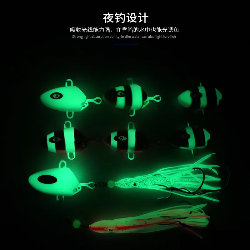 J18 100g 150g 200g 250g 300g Bottomship plantilla de hundimiento lento cebo con cabeza de Metal Dhu Marlin Inchiku Kabura anzuelos triples de pesca - imagen 5