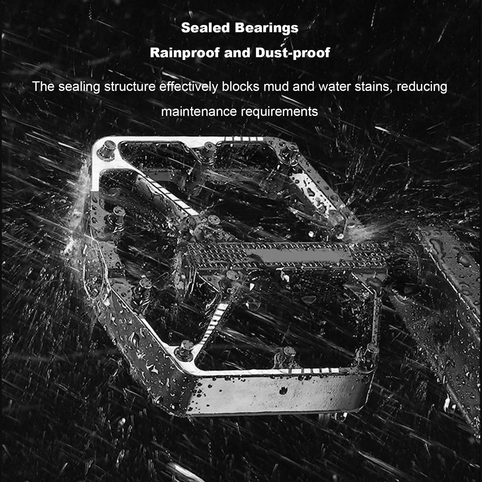 Pedales ligeros para bicicleta de carretera, pedales de aleación de aluminio, rodamiento DU de rosca de 14mm para bicicletas de montaña y de carretera - imagen 4