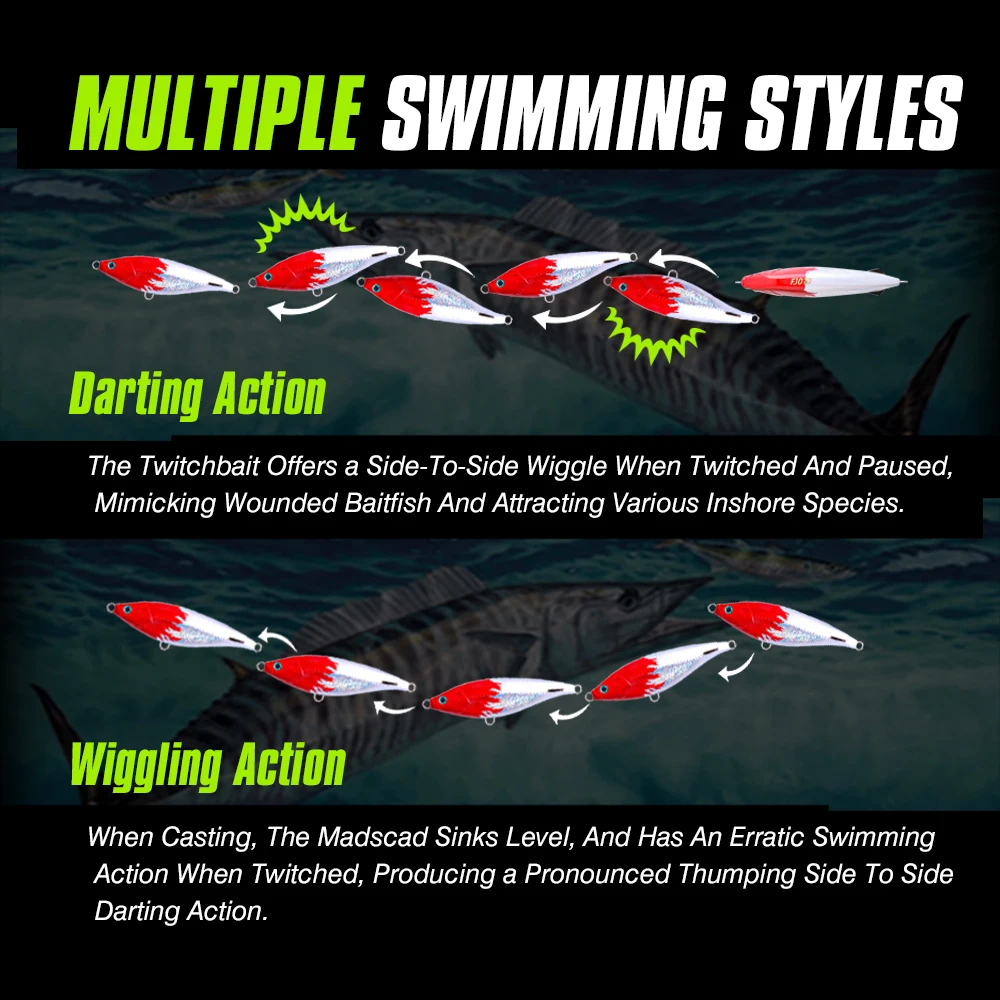 FJORD-señuelo de pesca de hundimiento, cebo duro Artificial pesado, aparejos de pesca, 86g, 150mm - imagen 5