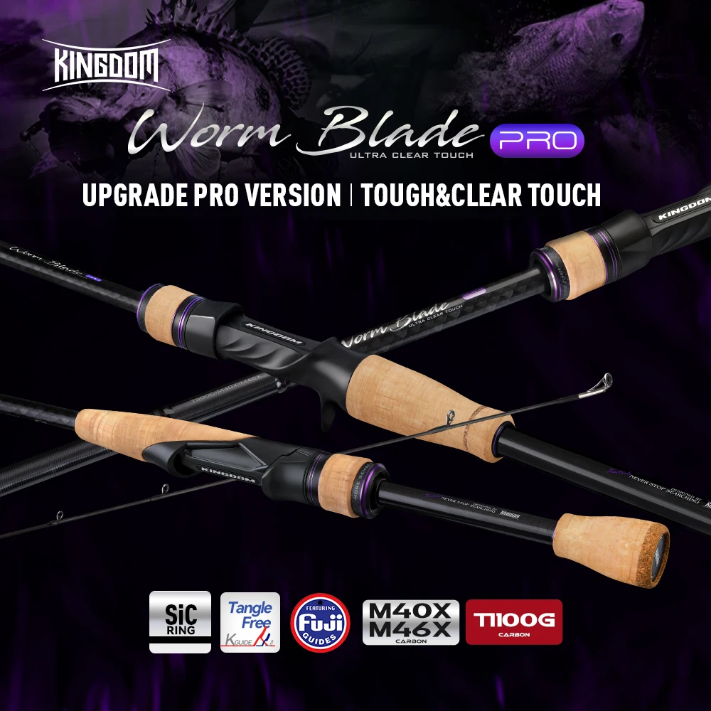 Caña de spinning para lubina Kingdom Worm Blade PRO F XF – Fuji SIC