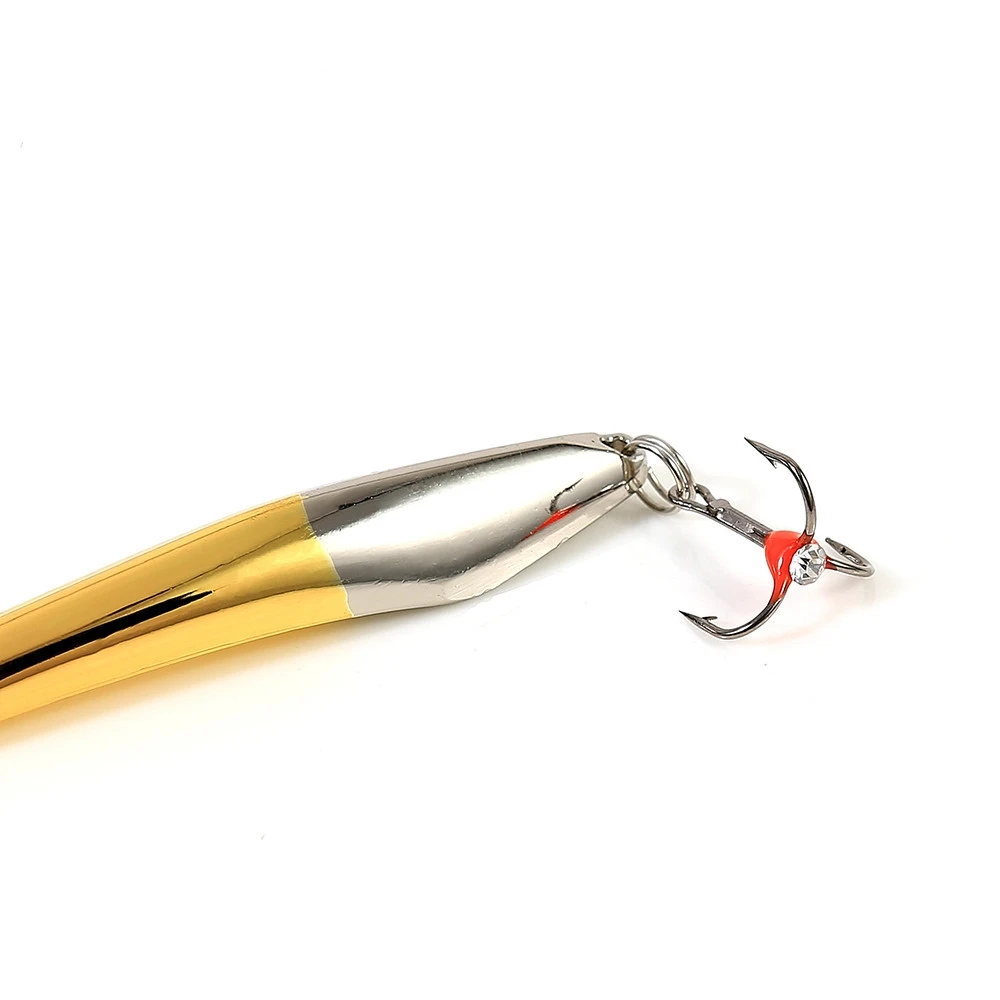 FISH KING-señuelo de pesca en hielo de invierno, 10g, 20g, 25g, plantillas verticales, cuchara de Metal, señuelo duro con anzuelo triple para pescar y Lucio - imagen 5