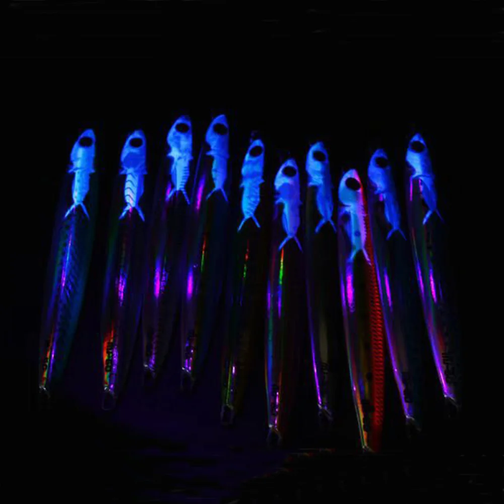 Plantilla de Metal con impresión 3D, señuelo de pesca Jigging para agua salada, mar, Amberjack, atún, Mackere, 40/60/80/100g - imagen 5