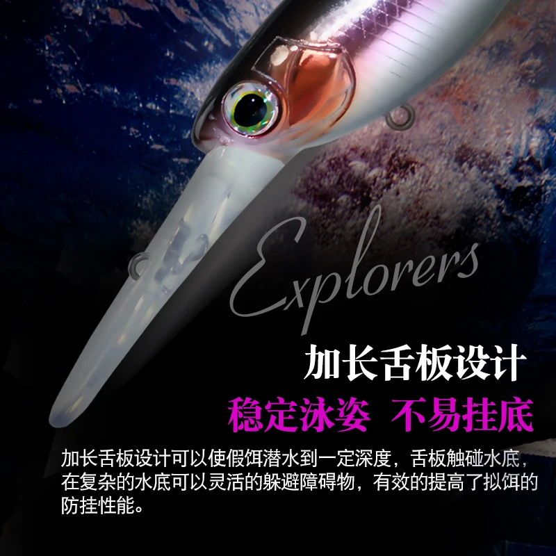 Señuelo de pesca de pececillo suspendido, 6g, 10g, exploradores, cebo duro de fundición larga para Lucio, perca, Chub Jerkbait - imagen 5