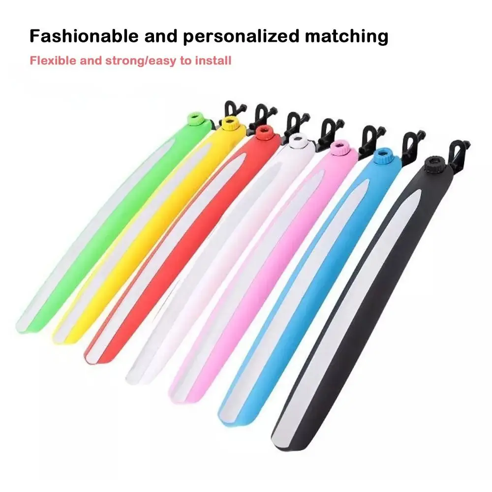 Guardabarros para bicicleta de montaña, guardabarros delantero y trasero de colores para carreras de bicicletas de carretera, accesorios para bicicletas - imagen 3