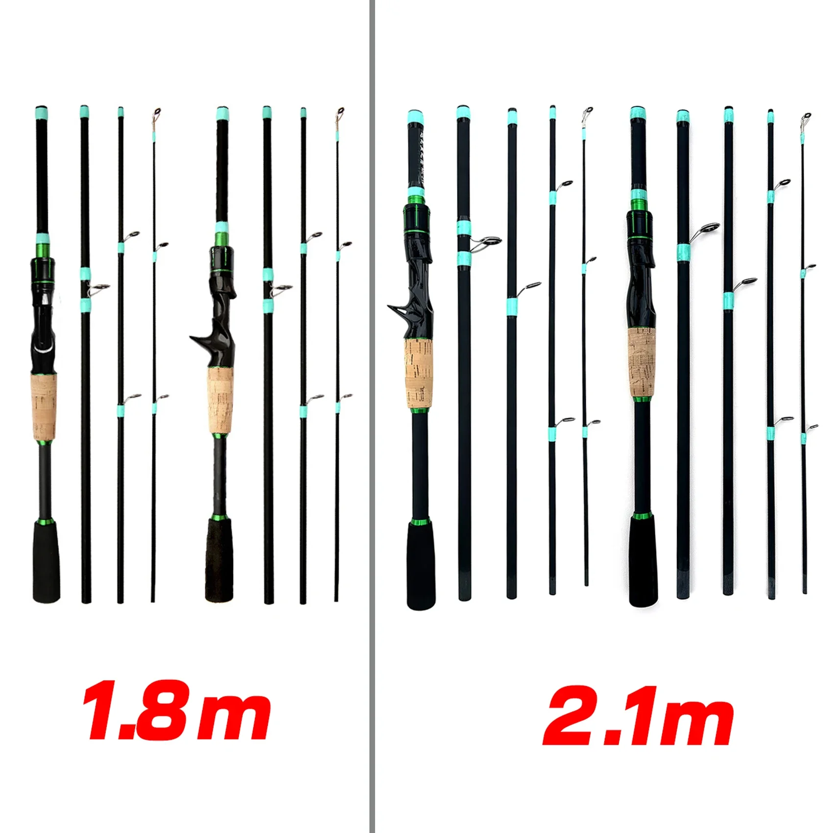 Caña spinning ultraligera de alto carbono 1,80m ML 2-14g - imagen 5