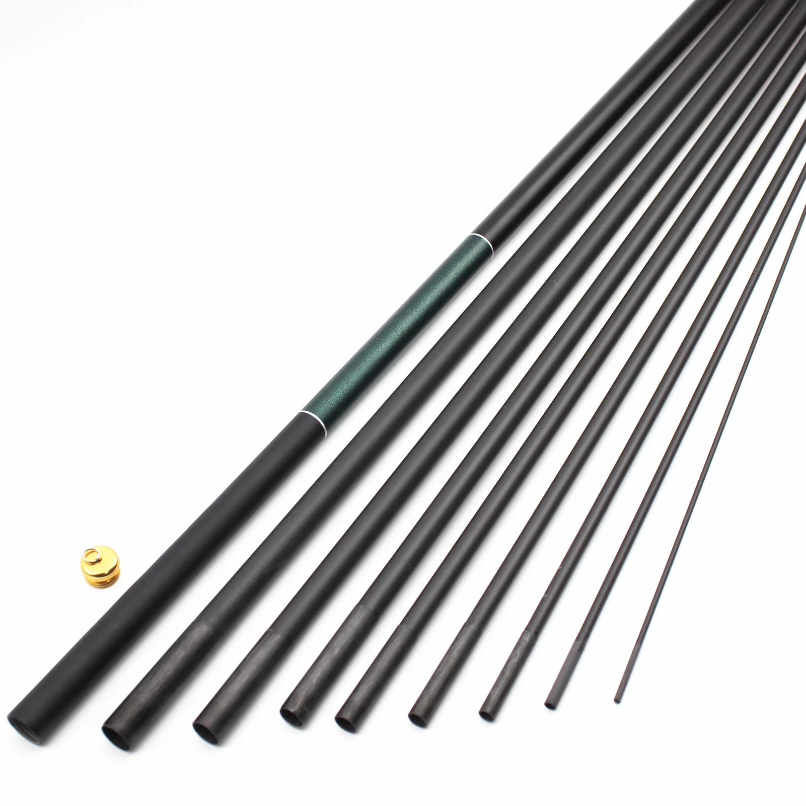 Caña de pescar ultraligera y dura para carpa, juego de anzuelos de pesca telescópicos de fundición de fibra de carbono, 7,2 M - imagen 5