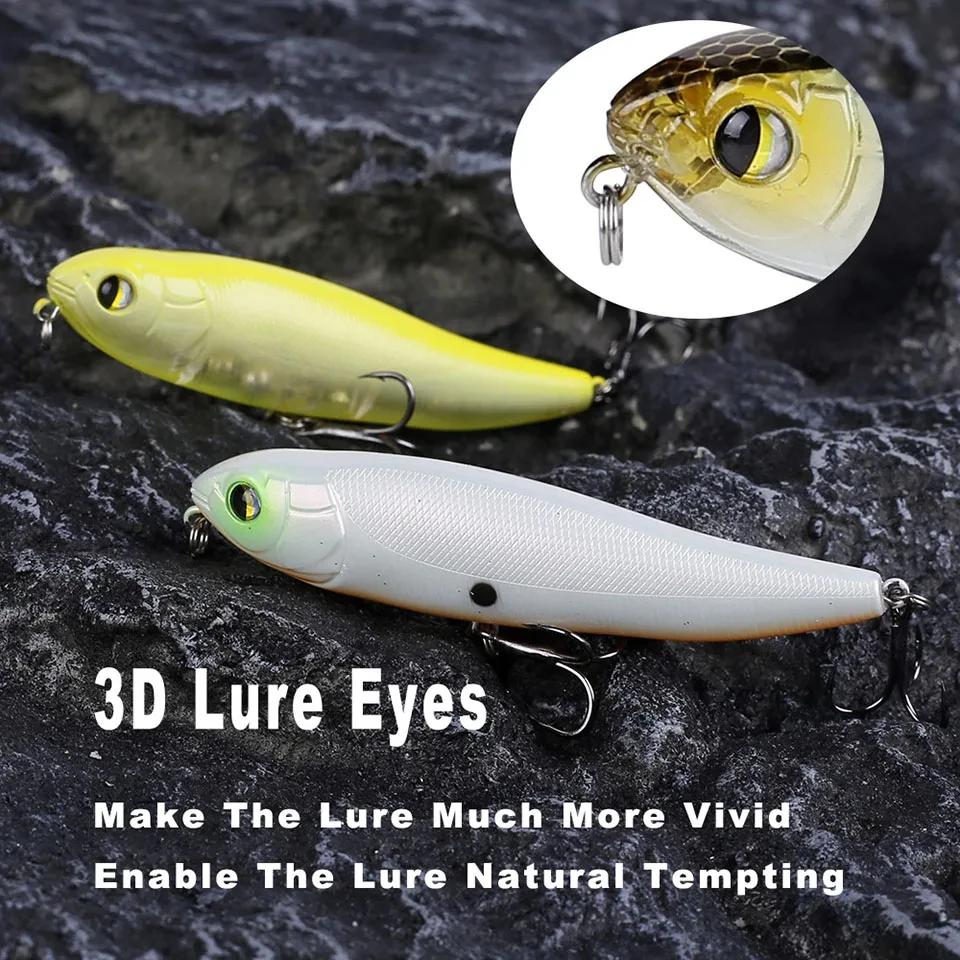 WALK FISH 1 Uds 100mm 14,5g Topwater lápiz superficie señuelo de pesca caminar el perro Artificial agua salada cebo duro lubina andador de plástico - imagen 4