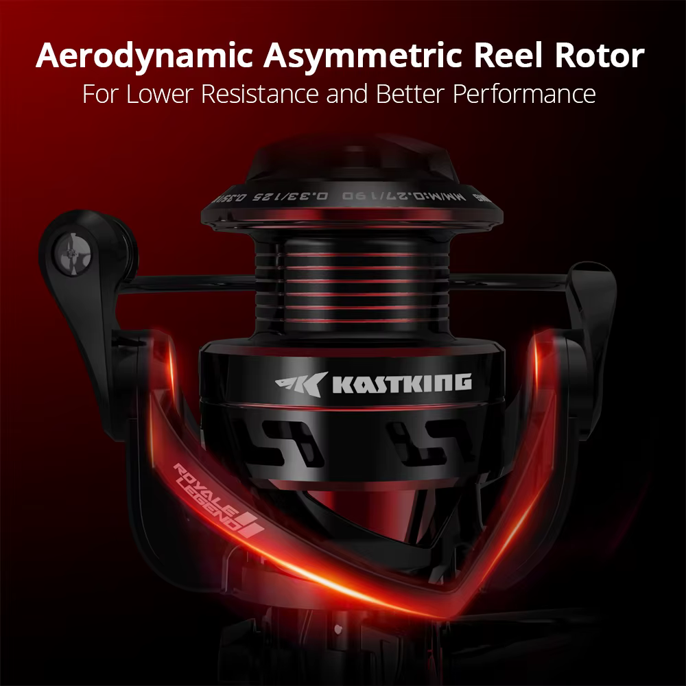 Experimente un rendimiento de pesca superior con el carrete asimétrico Kastking Aser 3000