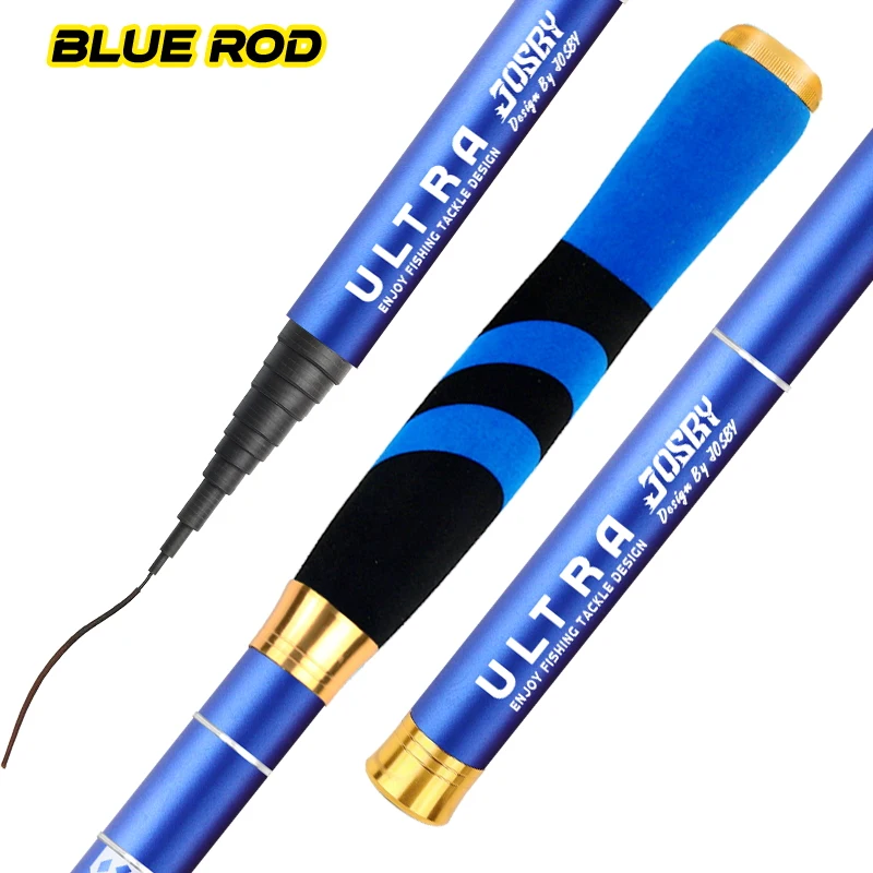 JOF-caña de pescar telescópica de fibra de carbono, caña de pescar portátil, superligera, equipo profesional, 3,6/4,5/5,4/6,3/7,2 M - imagen 2