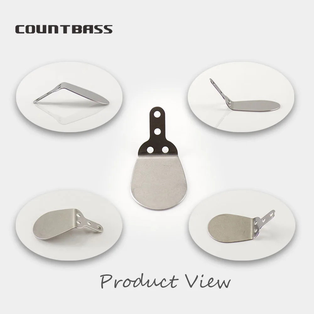 COUNTBASS 20 piezas de acero inoxidable señuelo labios DIY tapones de pesca de madera accesorios componentes piezas - imagen 3