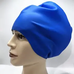 Gorro de surf de silicona elástica, gorro de natación de diseño grueso, gorro de natación suave e impermeable, ajuste 3D, gorro de snorkel de Color sólido para surfear