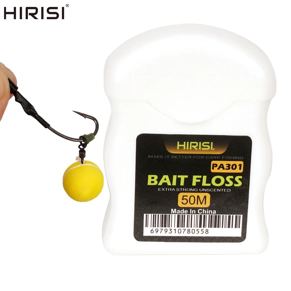 Hirisi Floss Grips 50m – Para Boilies y Chod Hair en pesca carpa - imagen 4