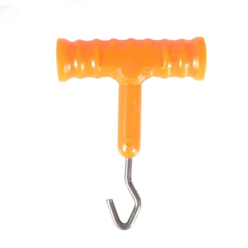 Extractor de alambre para pesca de carpa, herramienta para colgar en el suelo, mango de encuadernación de alambre tipo T, 1 unidad - imagen 2
