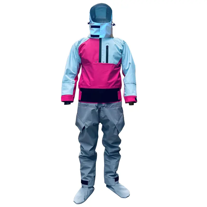 Traje de secado de Kayak de una pieza para mujer, traje de secado completo impermeable y transpirable para Kayak, Rafting, canoa, remo, SUP, surf y pesca, nuevo - imagen 2