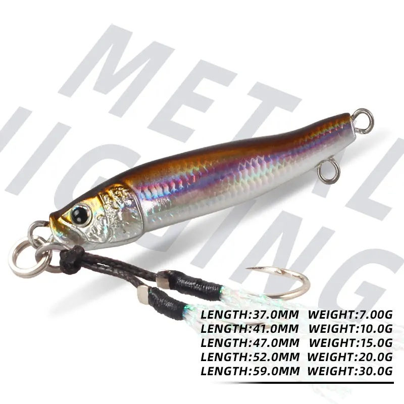 Magic Works Micro Jig 7g 10g 15g 20g 30g cebos de perca señuelos para orilla de mar aparejos de pesca de lubina cebo Artificial señuelo de pesca de Metal - imagen 3