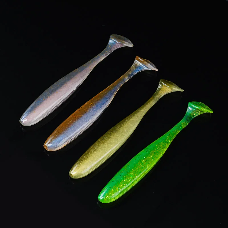 Japón KEITECH K marca 2 pulgadas 3 pulgadas 4 pulgadas pez de cola en T fácil brillo señuelo cebo suave pesca pez de cola en T - imagen 2